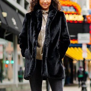 NWT Donna Salyers' Fabulous-Faux Furs Le Mink Faux Fur Coat (defective)